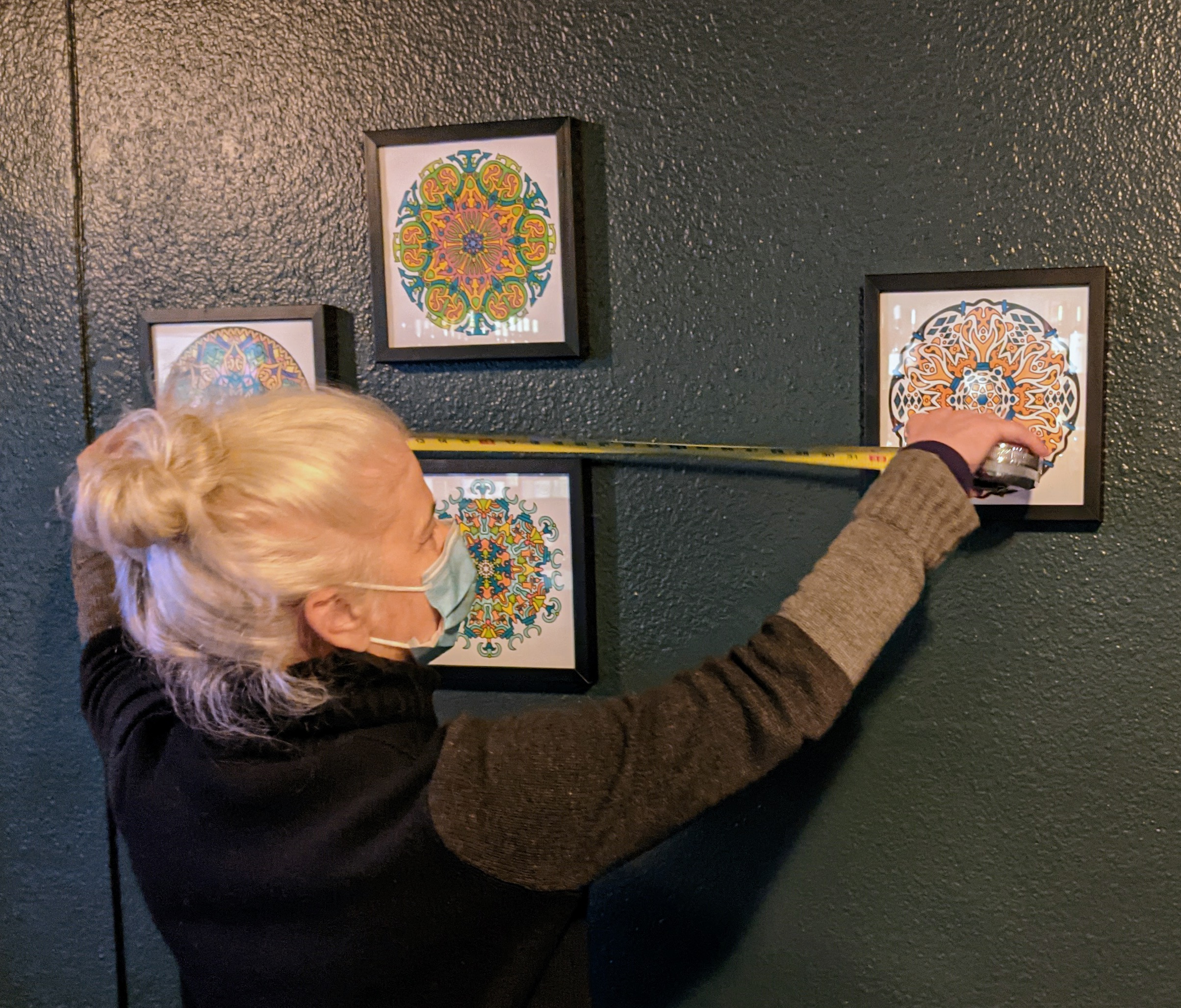Adult engaging with mathematics in a welcoming environment
